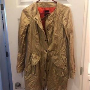 Nanette Lepore Gold Rain Jacket